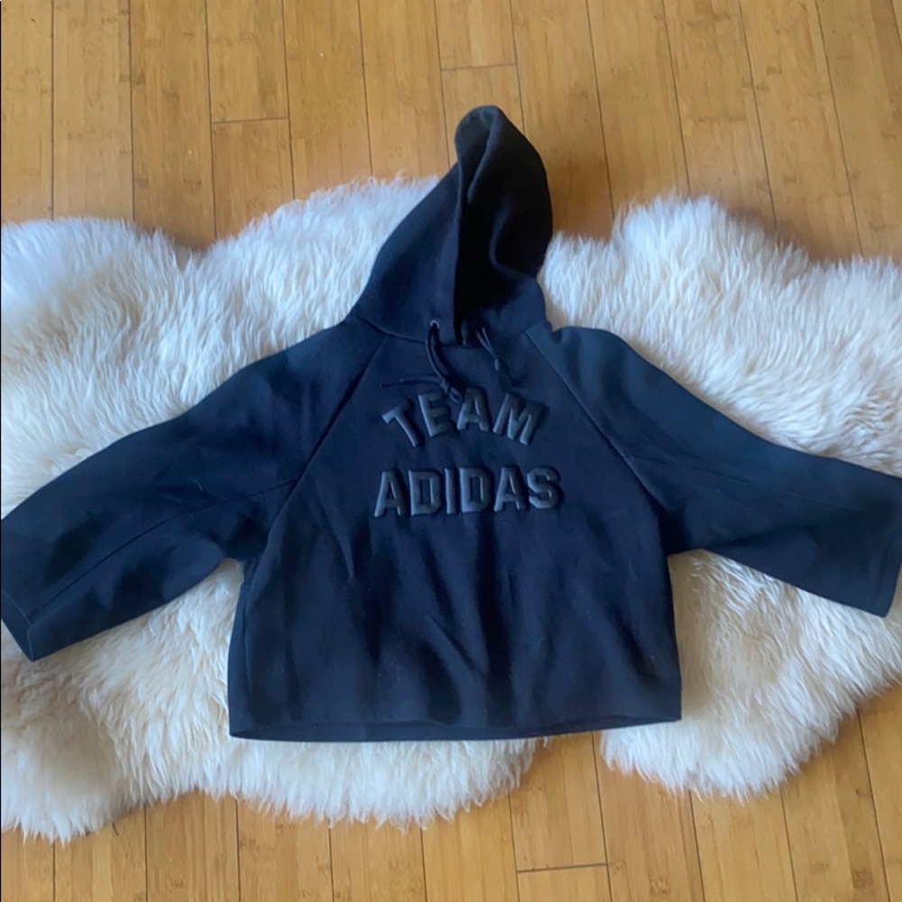 Team Adidas Cropped Hoodie